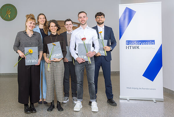 Gruppenfoto der Preisträger*innen des Preises des Fördervereins 2024