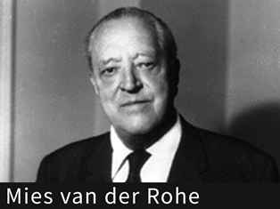 Porträt von Ludwig Mies van der Rohe